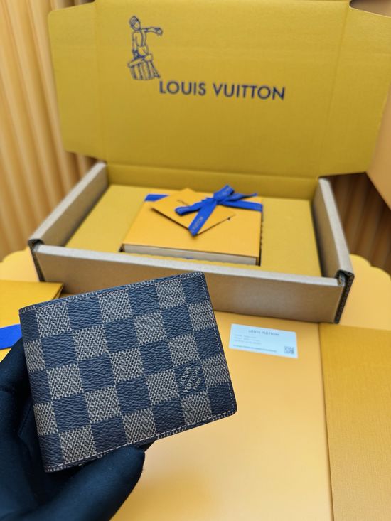 Louis Vuitton Damier Ebene Coated Canvas Wallet N64002