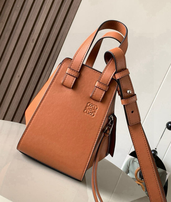 Loewe Hammock Bag Convertible Leather Handbag 9002