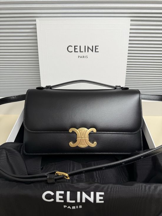 Celine Calfskin Leather Shoulder Bag L102U3