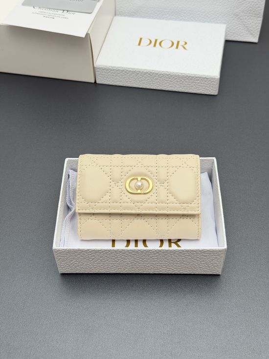 Christian Dior Jolie Glycine Lambskin Wallet S3102