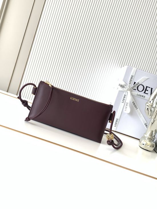 Loewe Joya Nappa Leather Clutch Bag 9169