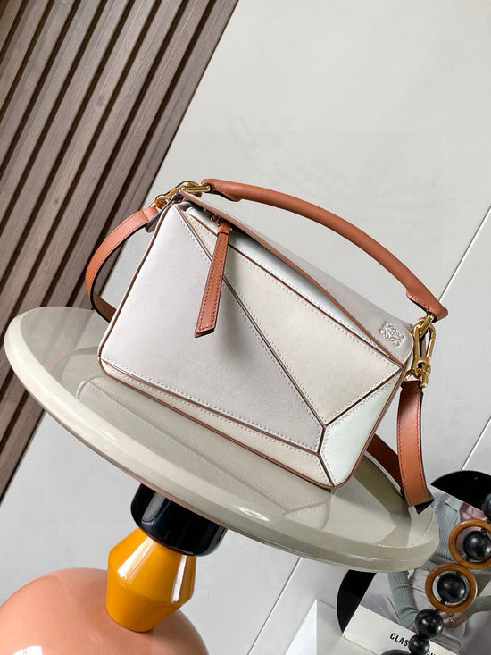 Loewe Puzzle Handbag Off White Color 9005