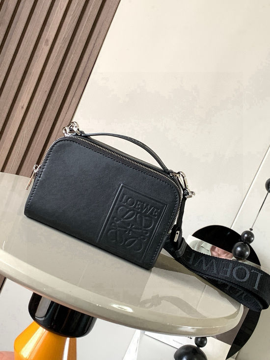 Loewe Satin Leather Mini Camera Crossbody Bag 9111