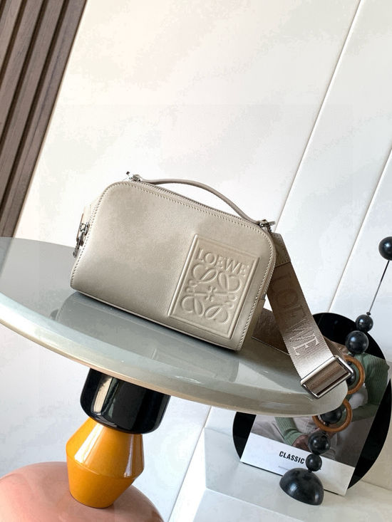 Loewe Satin Leather Mini Camera Crossbody Bag 9111