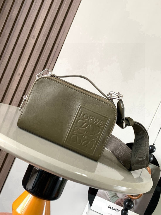 Loewe Satin Leather Mini Camera Crossbody Bag 9111