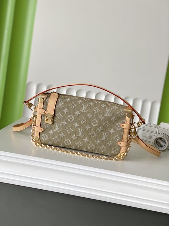 Louis Vuitton SIDE TRUNK Denim Box Bag M27451