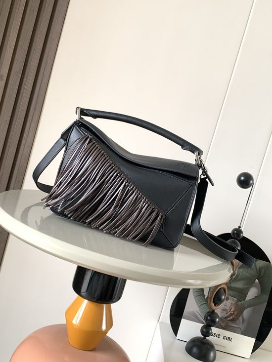 Loewe Fringe Puzzle Classic Leather Handbag 9166