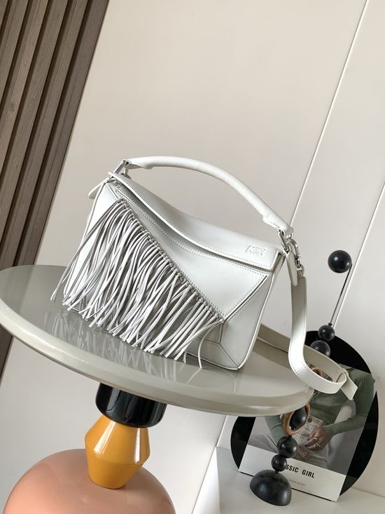 Loewe Fringe Puzzle Classic Leather Handbag 9166
