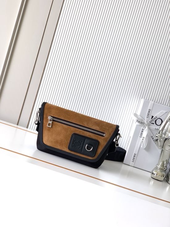 Loewe Flex Canvas Suede Messenger Bag 9170