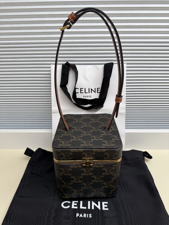 Celine TRIOMPHE FRAME Small Printed Bag 124232