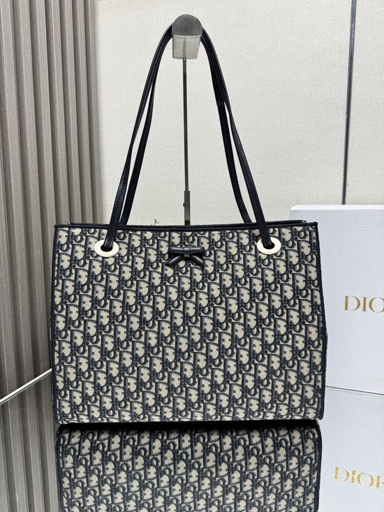 Christian Dior Oblique Bow Tote Bag 1409