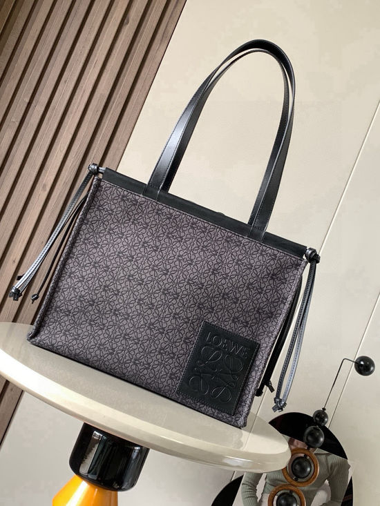 Loewe Cushion Tote Canvas Leather Bag 8015