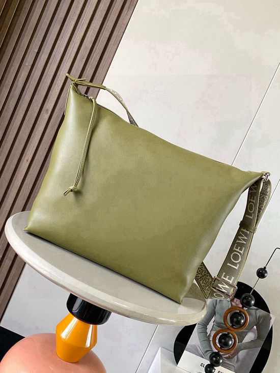 Loewe Cubi Leather Crossbody Bag 9010