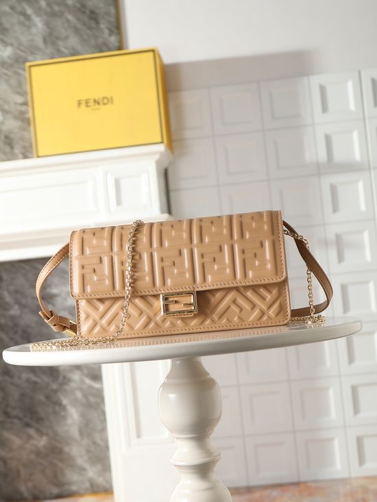Fendi Baguette Compact Leather Wallet 283