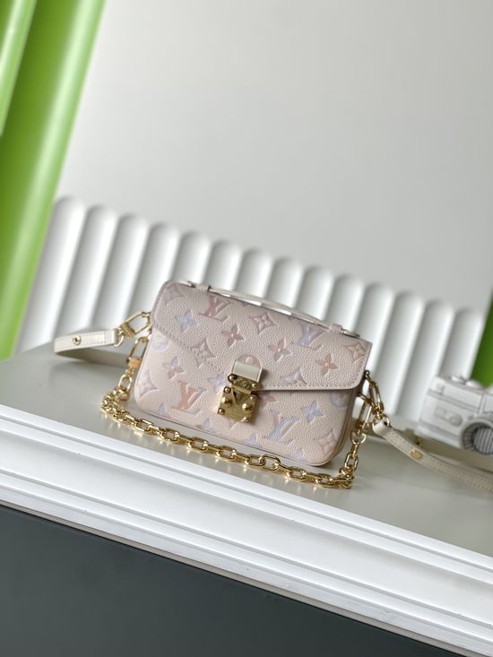 Louis Vuitton Leather Pochette Metis Bag M25682
