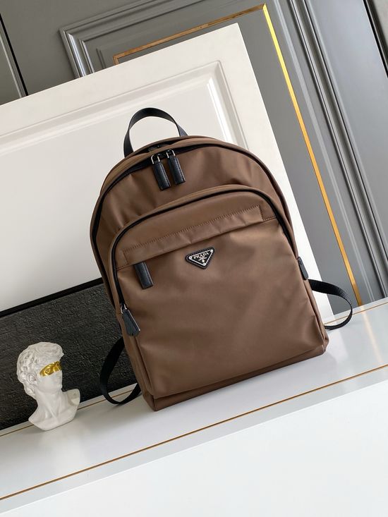 Prada Saffiano Leather Trimmed Backpack 2VZ048