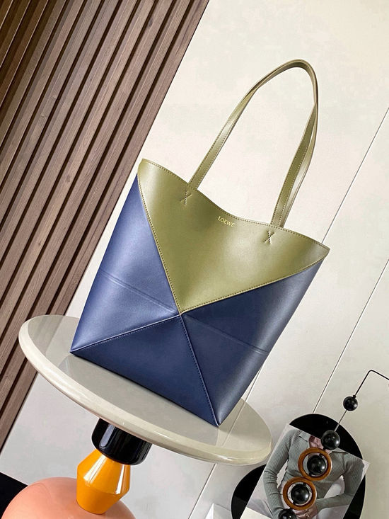 Loewe Puzzle Fold Calfskin Tote Bag 9029