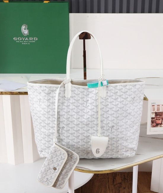 Goyard Saint Louis Reversible Tote Bag 020146m White