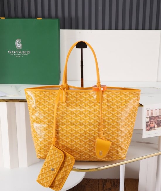 Goyard Saint Louis Reversible Tote Bag 020146m Yellow