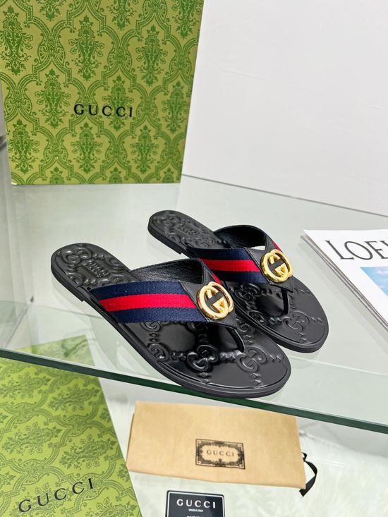 Gucci Soft Lining Flip Flops with Multiple Color Options