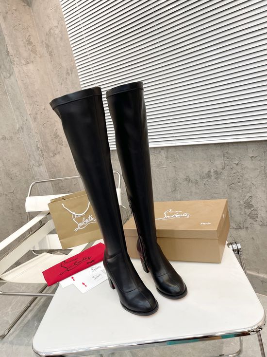 Louis Vuitton Elegant Stretch Ankle Boots with Comfortable Block Heel