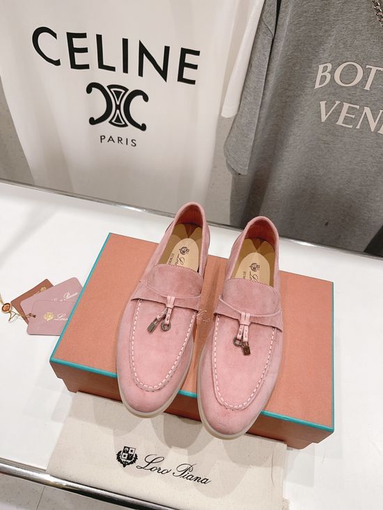 Loro Piana Classic Soft Suede Loafers with Non-slip Sole