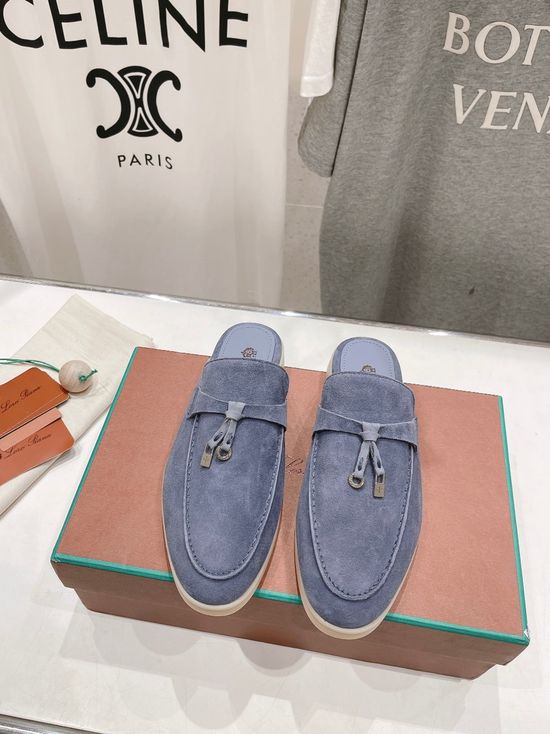 Loro Piana Classic Suede Loafers Comfortable Durable Daily Casual Shoes