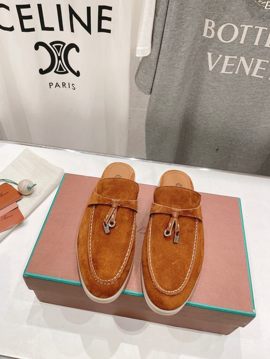 Loro Piana Classic Suede Loafers Comfortable Durable Daily Casual Shoes