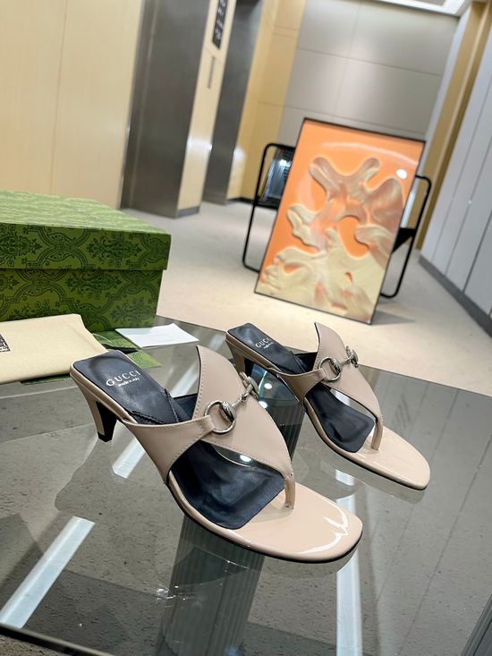 Gucci Velvet Bow High Heel Slide Sandals Premium Leather Sole