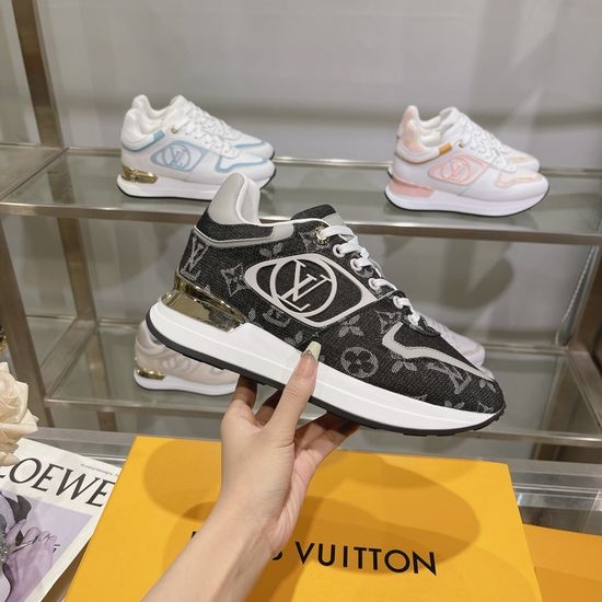 Louis Vuitton LV Denim Leather Casual Running Sneakers Non-slip Comfortable