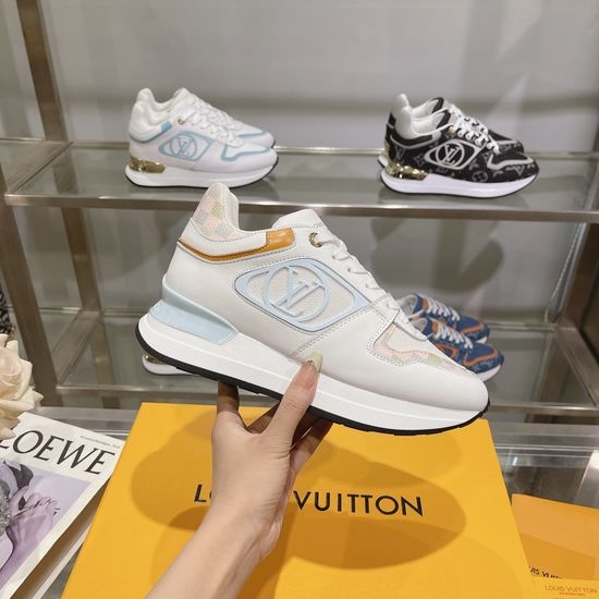 Louis Vuitton LV Light Blue Casual Comfortable Sneakers with Premium Quality