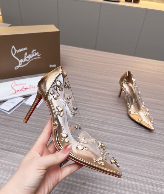 Louis Vuitton LV Rhinestone Embellished Stiletto Heel Dress Sandals