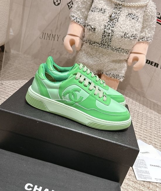 Chanel Classic Black And White Casual Skate Shoes