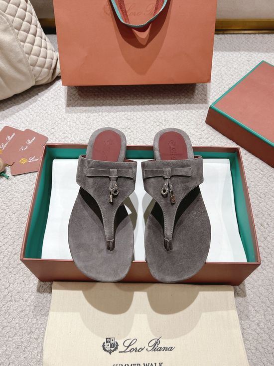 Loro Piana Soft Cashmere Slides with Premium Leather Outsole