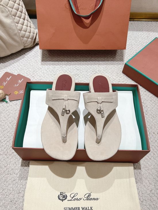 Loro Piana Soft Cashmere Slides with Premium Leather Outsole