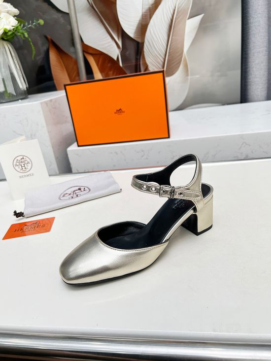 Hermes High Heel Sandals Soft Leather Comfortable Premium Quality Footwear