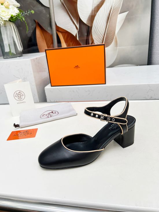 Hermes High Heel Sandals Soft Leather Comfortable Premium Quality Footwear