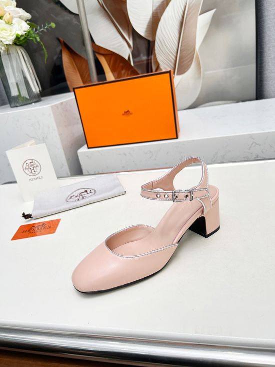 Hermes High Heel Sandals Soft Leather Comfortable Premium Quality Footwear