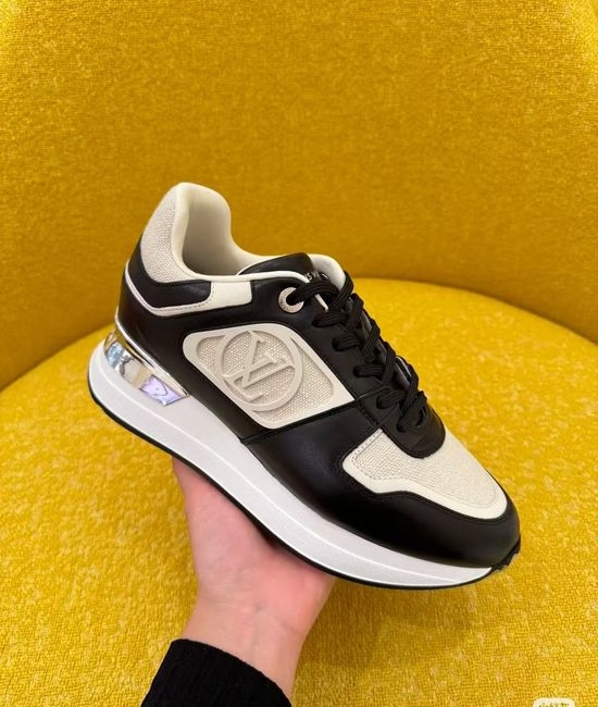 Louis Vuitton LV Two-tone Leather Sneakers With Heel Stabilizer