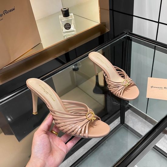 Gianvito Rossi Strappy High Heel Mules Comfortable Stylish Formal Casual Footwear