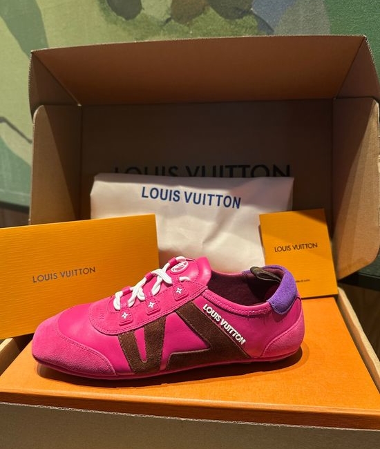 Louis Vuitton LV Vintage Casual Leather Suede Training Sneakers