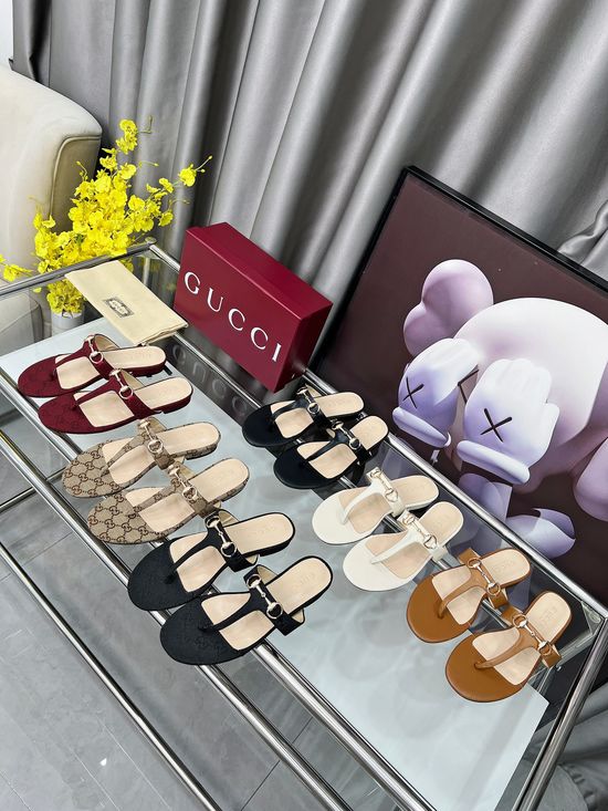 Gucci Genuine Leather Sole Casual Comfortable Daily Versatile Footwear
