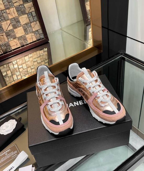Chanel Classic Leather Casual Sneakers Non-slip Sole Soft Comfortable Lining