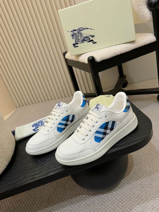Burberry Classic Plaid Pattern Casual Comfortable Sneakers