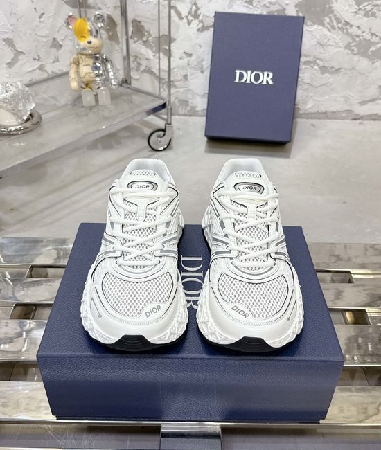 Christian Dior CD Stitched Casual Sneakers Breathable Lightweight Premium Footwear
