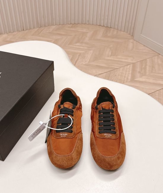 Prada Lightweight Breathable Casual Sneakers Easy Slip On Daily Shoes