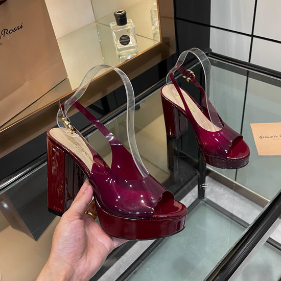 Gianvito Rossi Elegant Platform Chunky Heel Strappy Dress Sandals