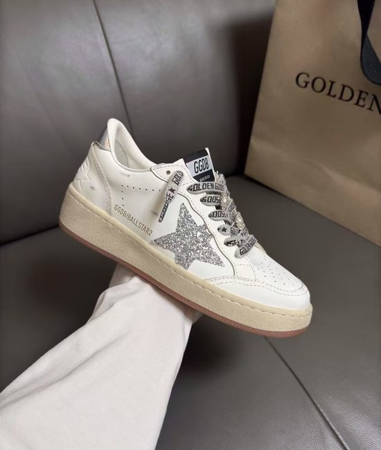 Golden Goose GGDB Pearl Decor Platform Distressed Comfortable Classic Casual Daily Sneakers