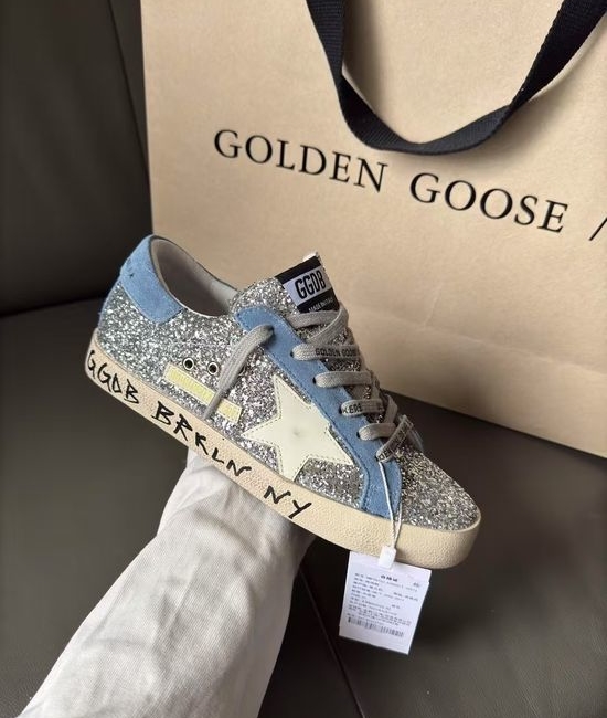 Golden Goose GGDB Blue White Star Vintage Distressed Leather Casual Shoes