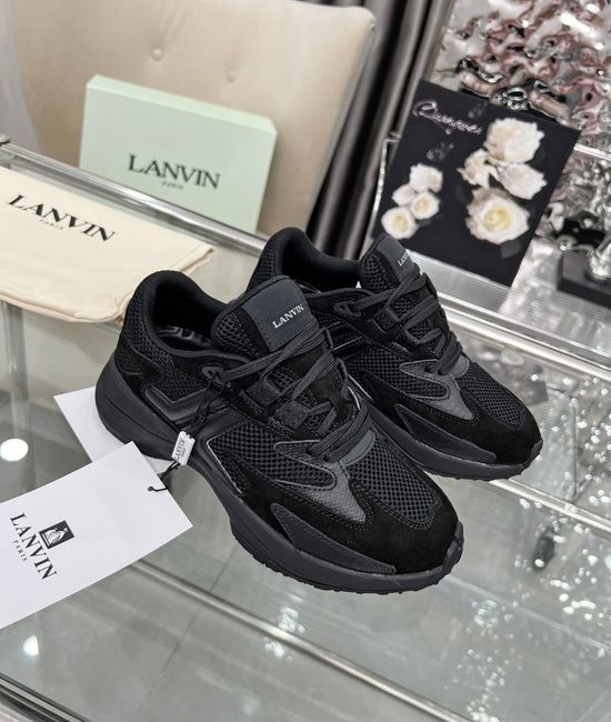 Lanvin Classic Suede Leather Casual Sneakers For Daily Wear